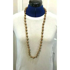 Vintage Statement Chunky Boho Retro Balinese Beaded Polynesian Style Necklace